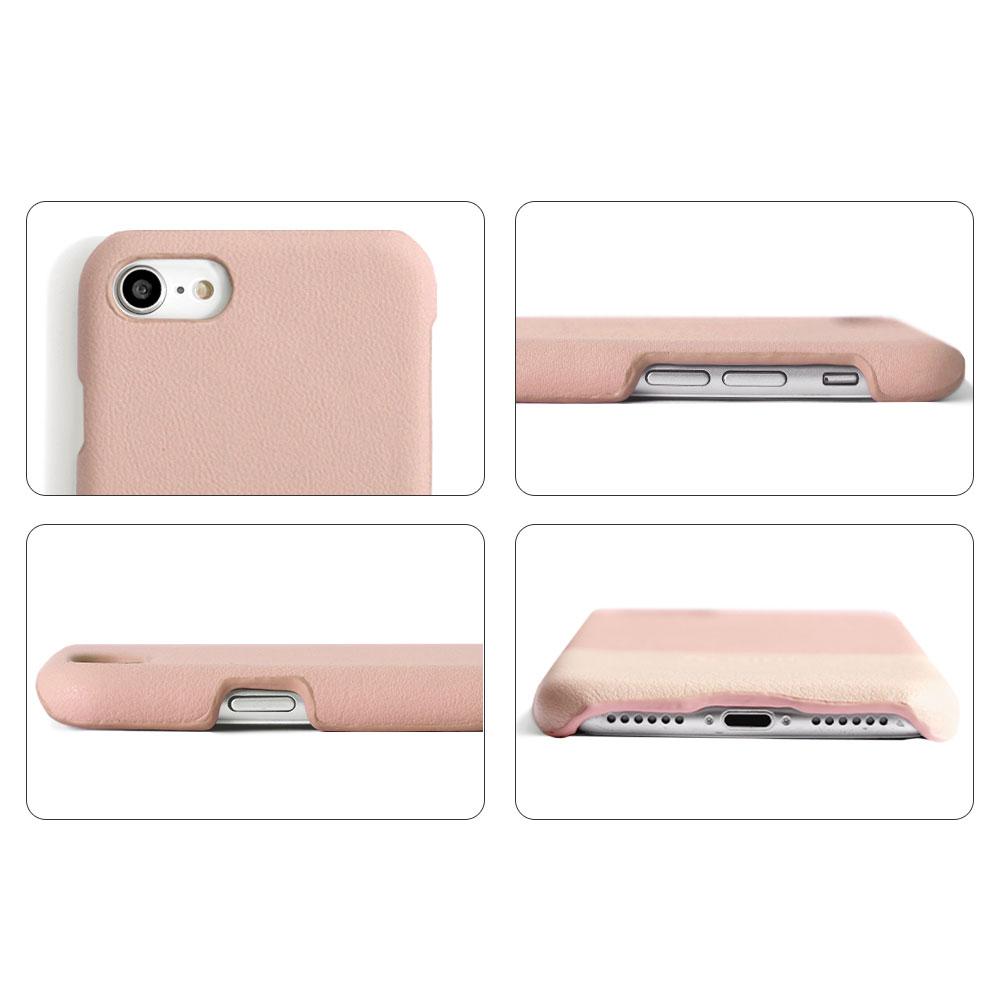 Cuir végan couleur terne bicolore point de coin 1 coque arrière