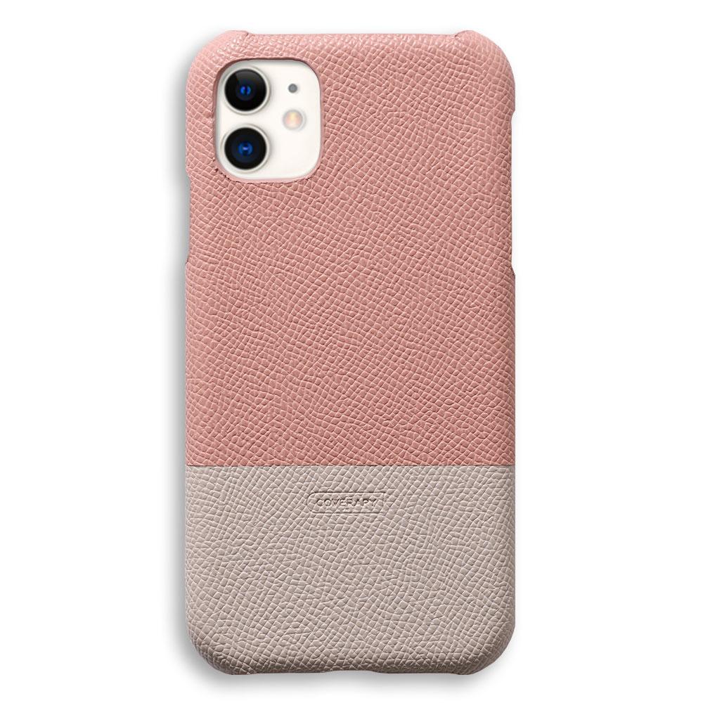 Samsung Galaxy Z Flip対応 ヴィーガンレザー シボ加工 バイカラー 背面ケース