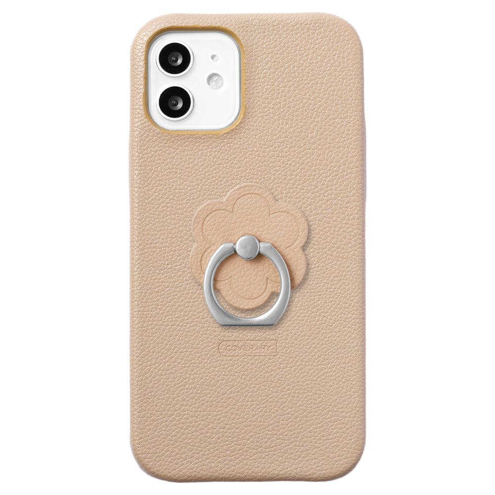 Étui arrière basique en cuir végan effet cuir avec anneau pour téléphone pour la série Google Pixel