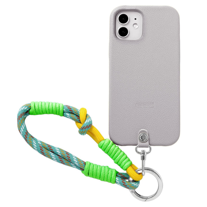 Étui arrière basique en cuir végan avec sangle colorée pour Google Pixel série