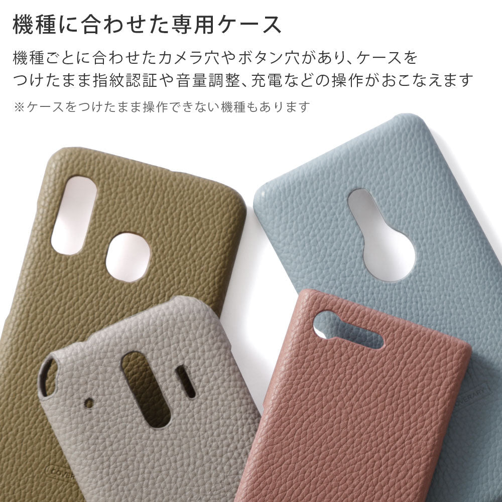 Vegan leather textured smoky color cat smartphone ring attached back case Google Pixel series