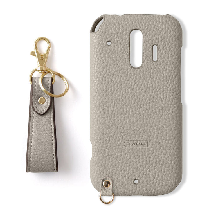 Vegan leather textured smoky color with finger strap back case for Google Pixel series