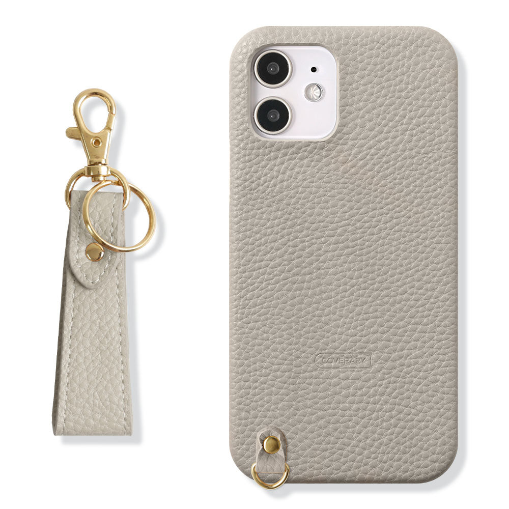 Étui arrière avec sangle pour doigt en cuir végan texturé pour la série Xperia