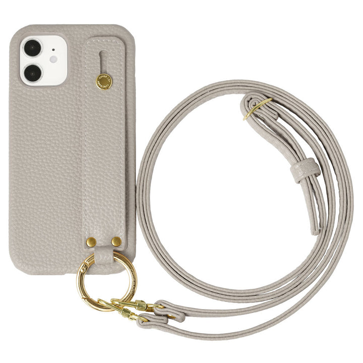 Étui arrière avec ceinture de main et sangle d'épaule en cuir végan texturé pour la série Google Pixel