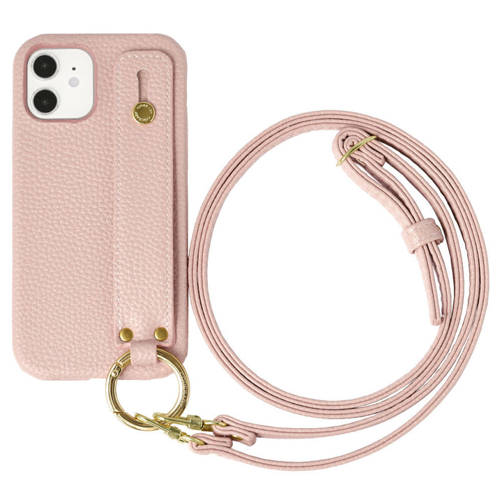 Étui arrière avec ceinture de main et sangle d'épaule en cuir végan texturé pour la série Google Pixel