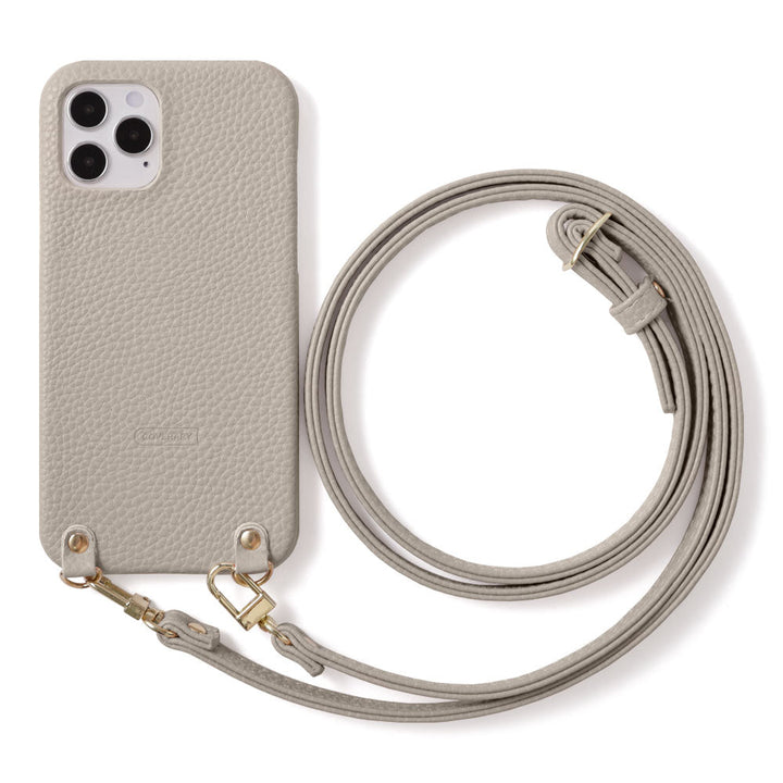 Vegan leather with embossed texture, shoulder strap included, back case for Xperia series