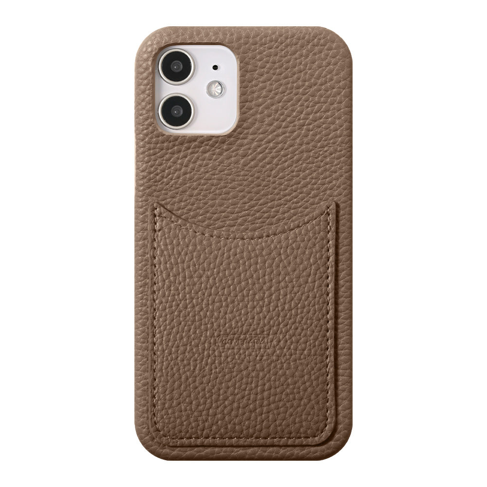 Cuir végan embossé Poche souriante Coque arrière Série Xperia