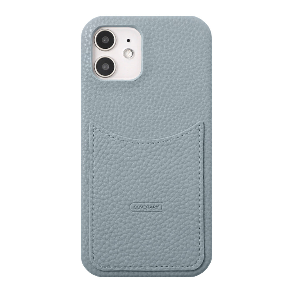 Vegan leather textured smoky color smiley pocket back case Google Pixel series