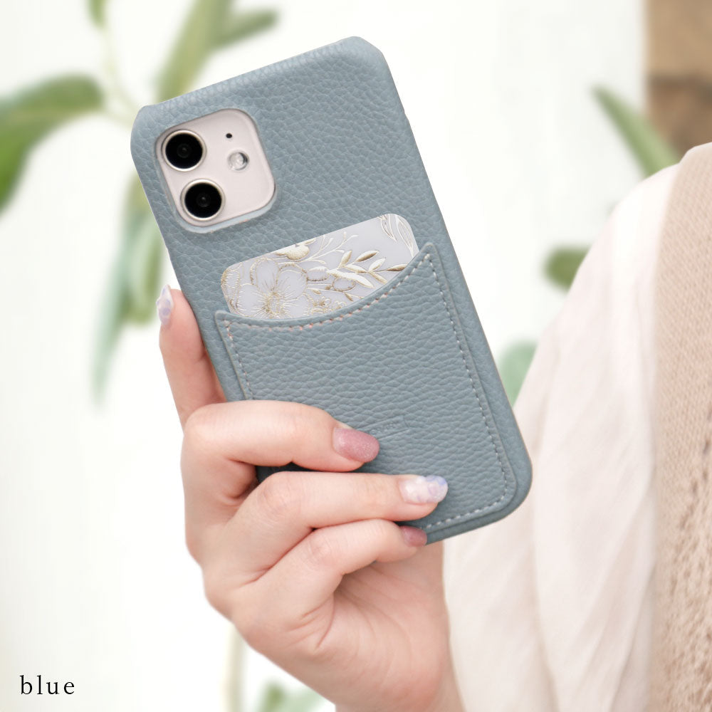 Vegan leather textured smoky color smiley pocket back case Google Pixel series