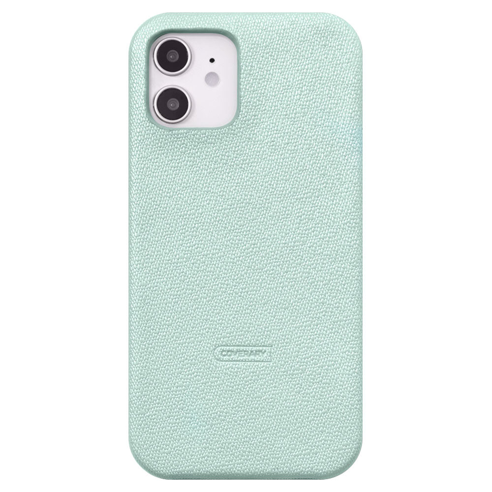 Vegan leather pearl color back case iPhone series