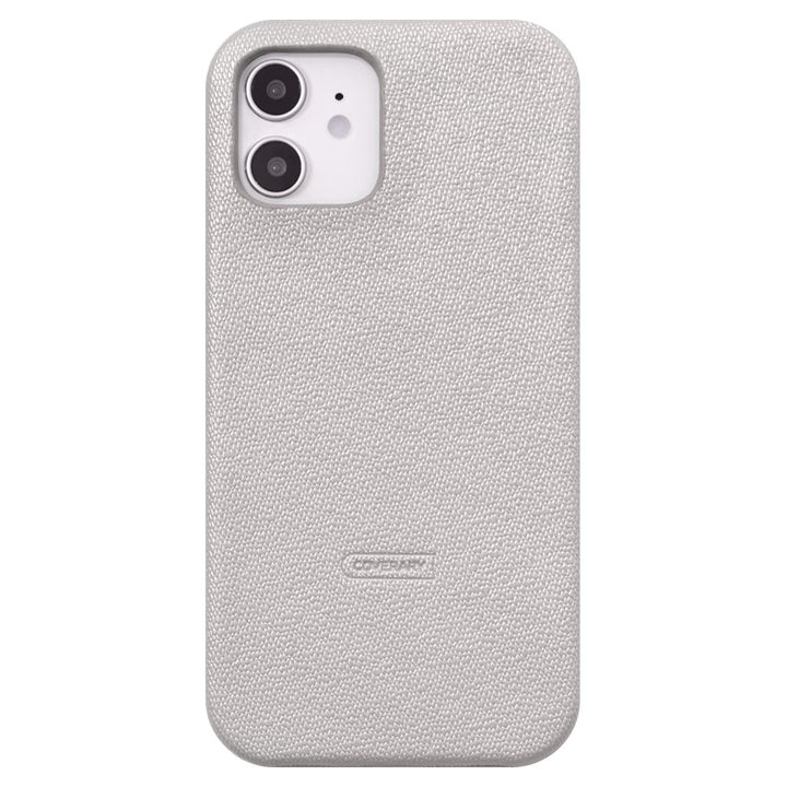 Vegan leather pearl color back case