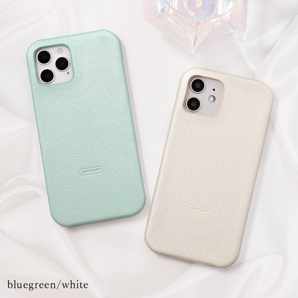 Vegan leather pearl color back case iPhone series