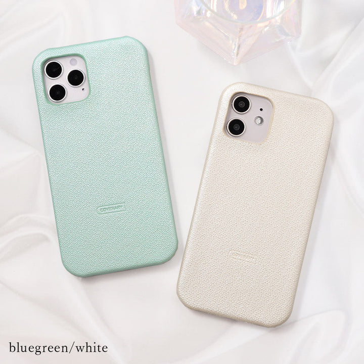 Vegan leather pearl color back case iPhone series