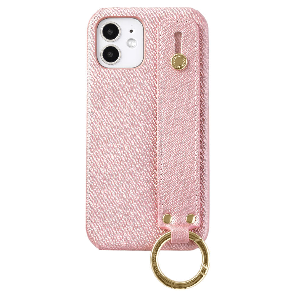 Vegan Leather Pearl Color Back Case with Hand Belt for Google Pixel Series