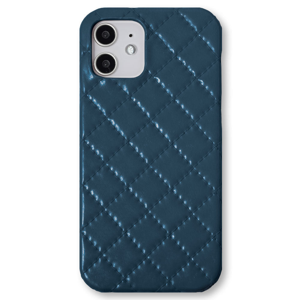 Vegan leather quilted back case iPhone series