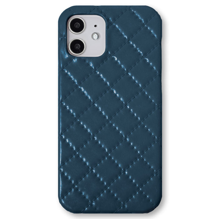 Vegan leather quilted back case iPhone series
