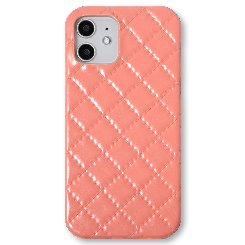 Vegan leather quilted back case iPhone series