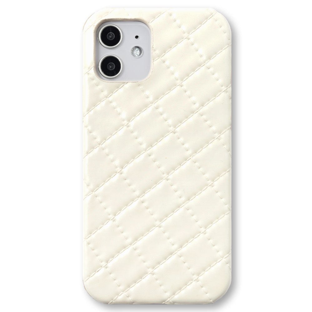 Vegan leather quilted back case iPhone series