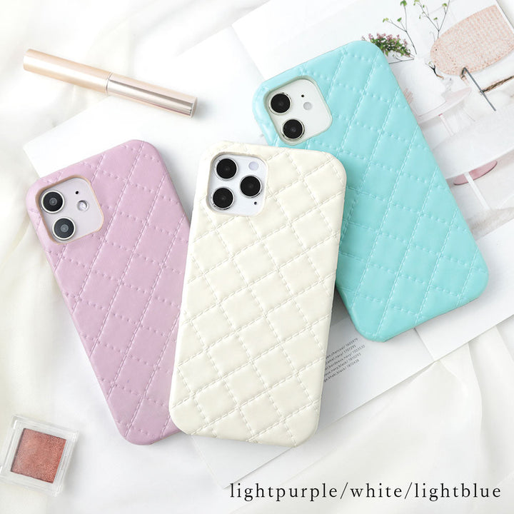 Vegan leather quilted back case for Google Pixel series