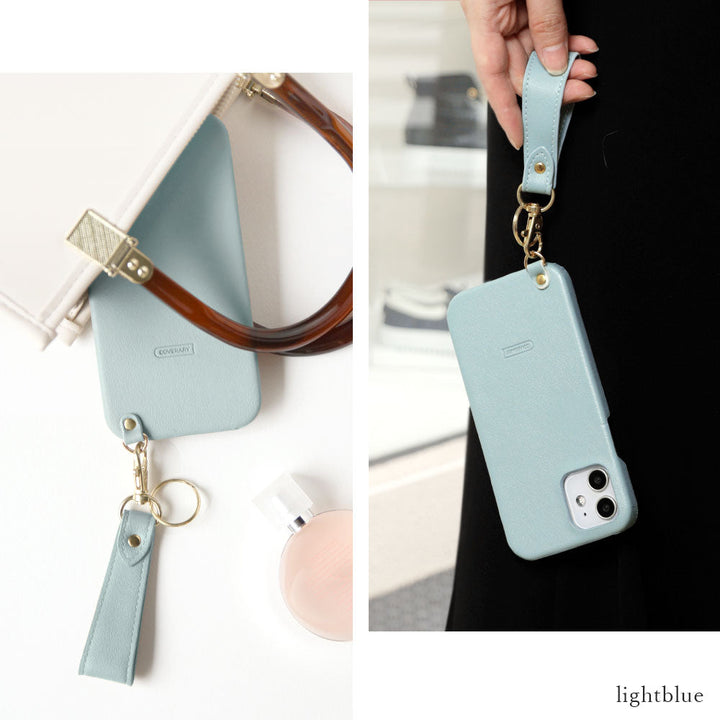 Cuir végan tissu lisse avec sangle pour doigt couleur terne coque arrière série Google Pixel