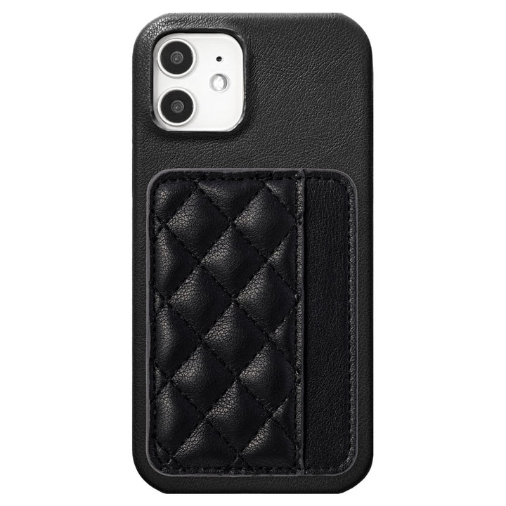 Vegan leather matte smooth back case with selectable vertical/horizontal card pockets