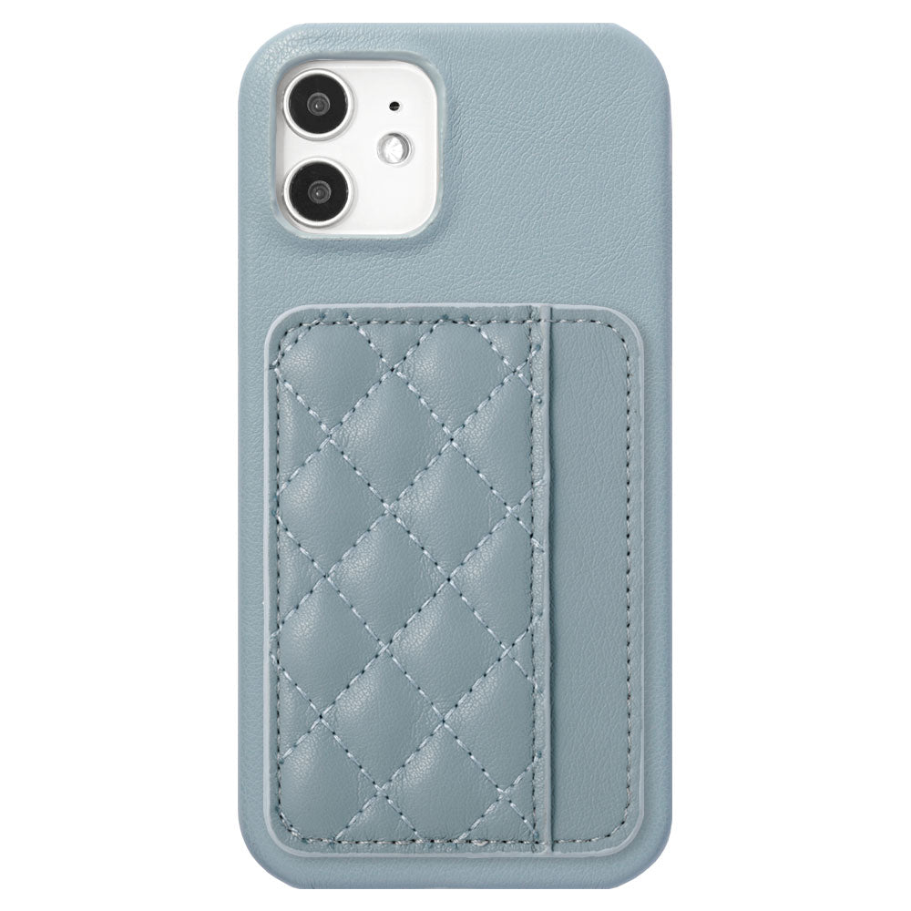 Vegan leather matte smooth back case with selectable vertical/horizontal card pockets