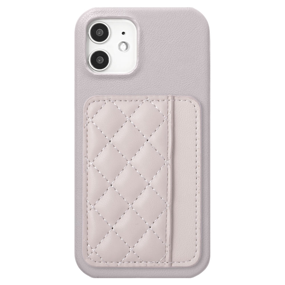 Vegan leather matte smooth back case with selectable vertical/horizontal card pockets