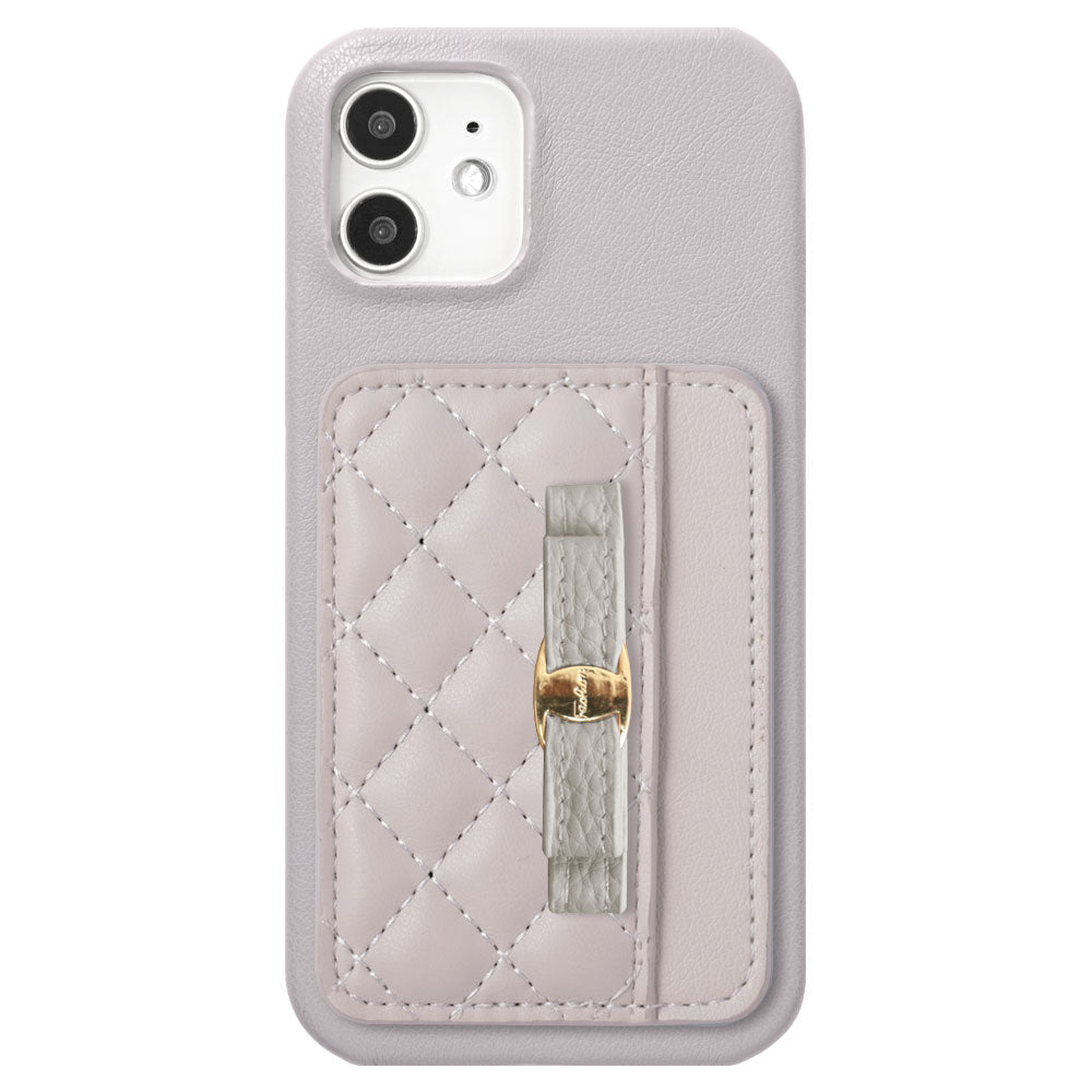 Vegan leather matte smooth ribbon decoration with selectable vertical/horizontal card pockets back case for Galaxy series