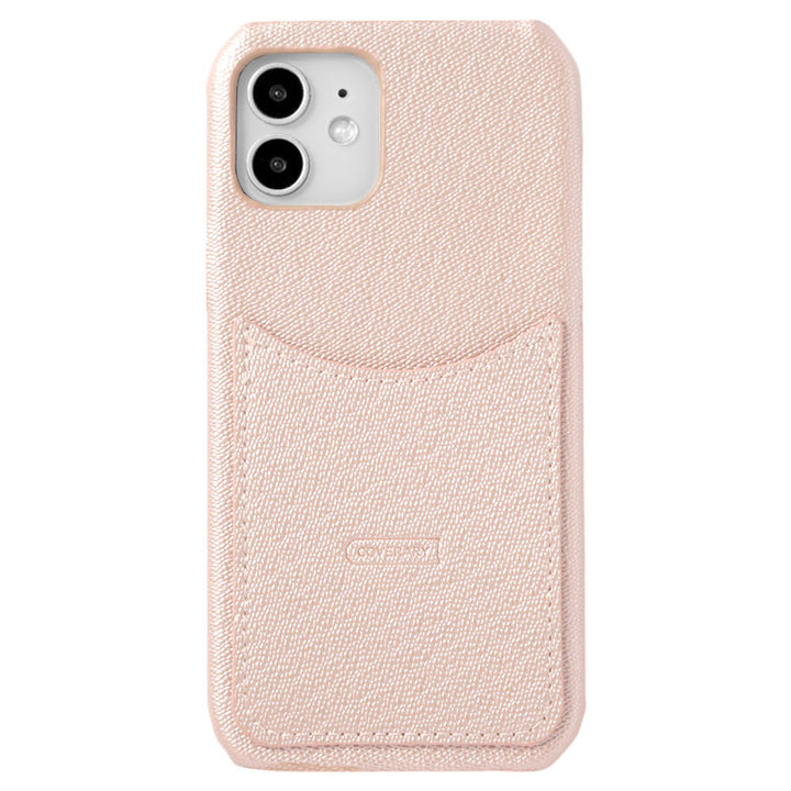 Vegan Leather Pastel Pearl Color Smiley Pocket Back Case AQUOS Series