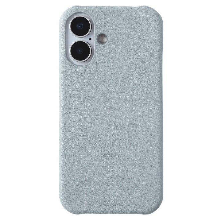 Étui arrière en cuir végan pastel terne pour la série iPhone