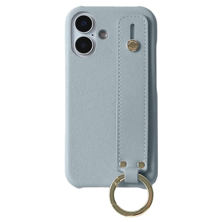 Vegan leather muted pastel back case with hand strap