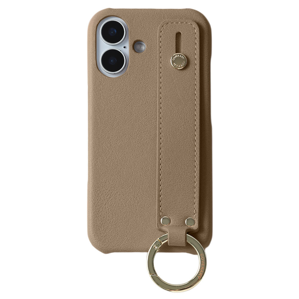 Vegan leather muted pastel back case with hand strap