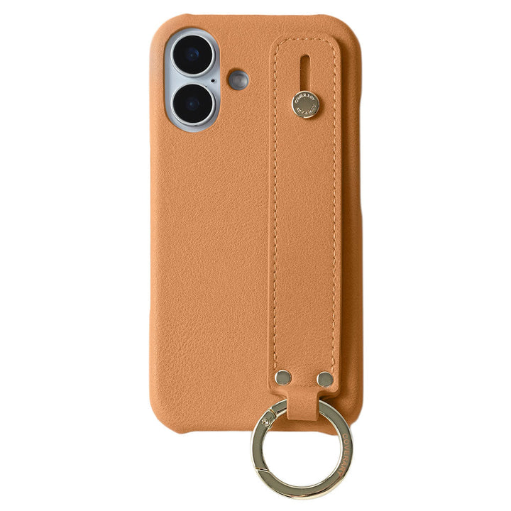 Vegan leather muted pastel back case with hand strap