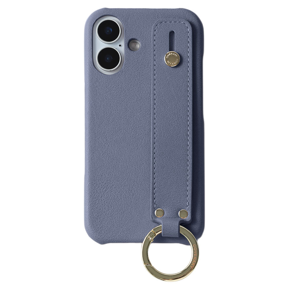 Vegan leather muted pastel back case with hand strap