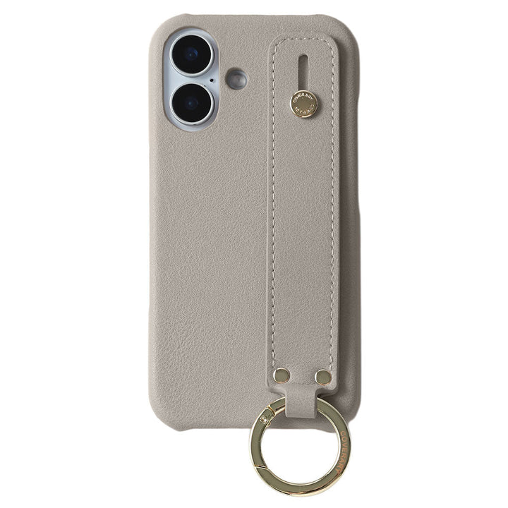 Vegan leather muted pastel back case with hand strap
