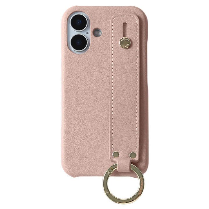 Vegan leather muted pastel back case with hand strap
