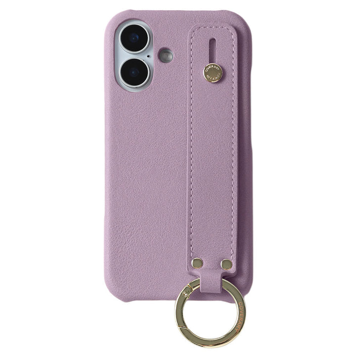 Vegan leather muted pastel back case with hand strap