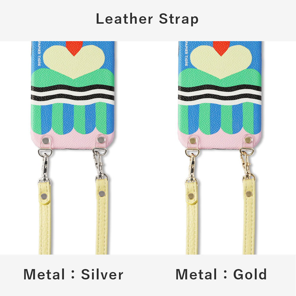 PAPIER TIGRE ICE GREEN Étui arrière en cuir véritable