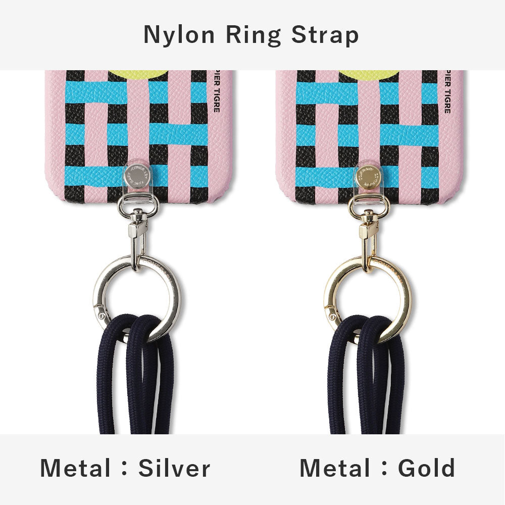 PAPIER TIGRE BLEU GLACÉ Étui arrière en cuir véritable