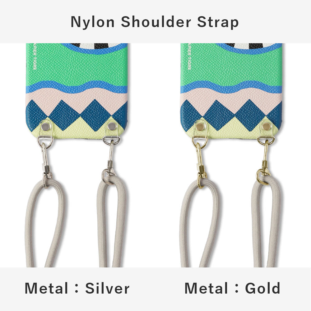 PAPIER TIGRE ICE GREEN Étui arrière en cuir véritable