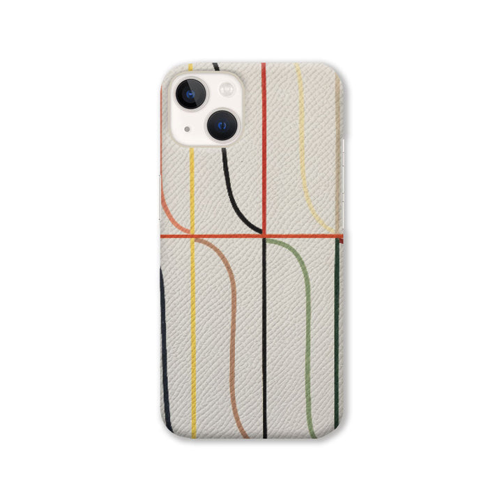 Sabine Finkenauer Grid_2023 Étui arrière en cuir véritable