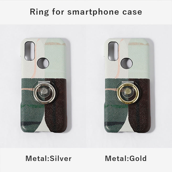 Sabine Finkenauer Grids and triangles_2019 Cuir véritable Étui arrière