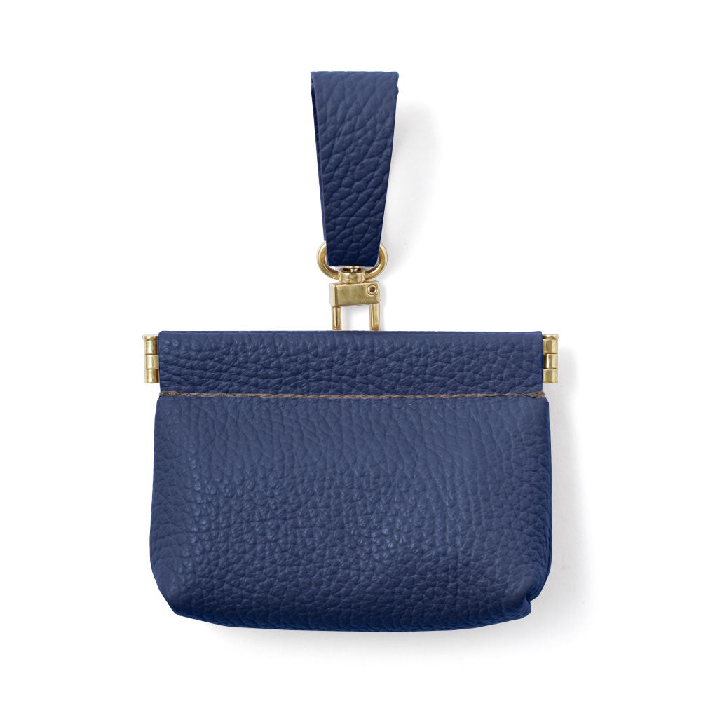 本革 32色 イタリアンシュリンクレザー ミニポーチ 吊り下げバネ