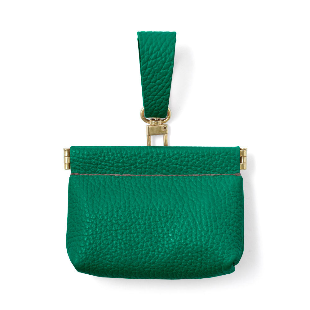 本革 32色 イタリアンシュリンクレザー ミニポーチ 吊り下げバネ