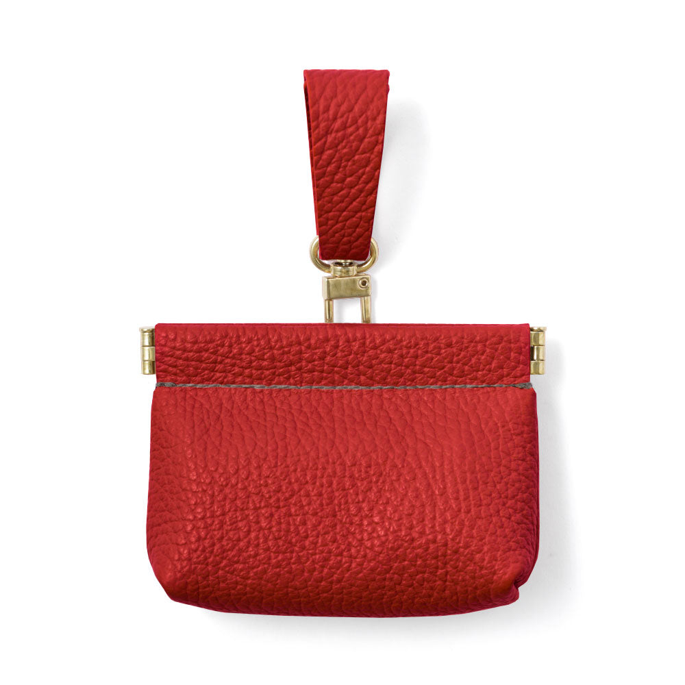 ちょこ苺☆ ハンドメイド バネ口ポーチ ミモザ ブラック Adorer] バネ口 ポーチ ショルダー (ブラック) スマホ入れ ミニサイズ