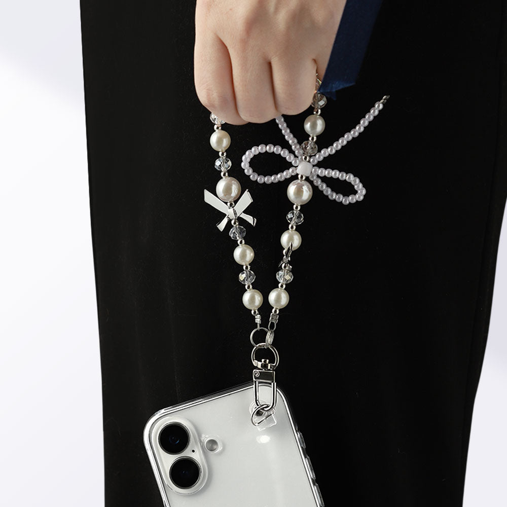 Accessoire Charme en perles ruban