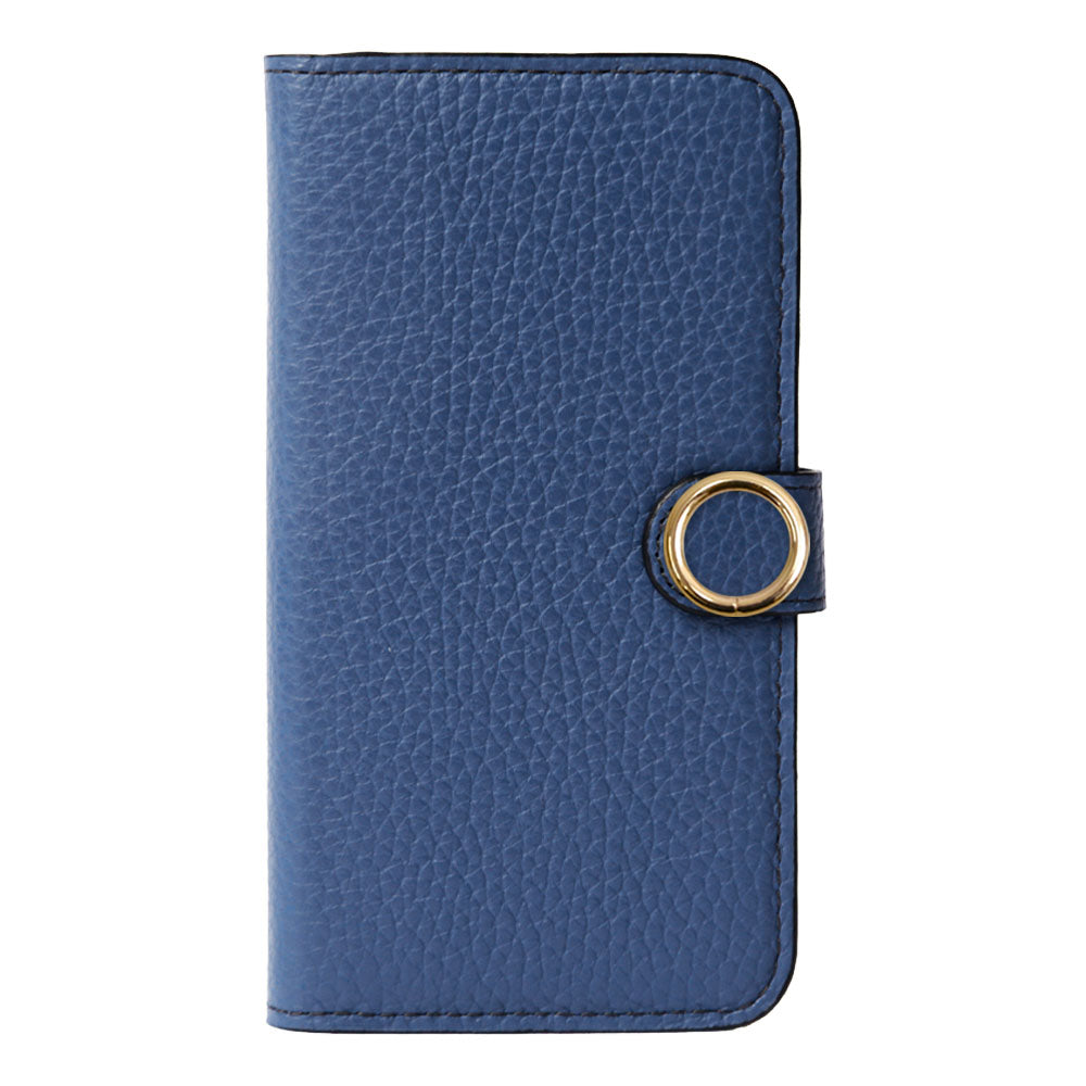 Cuir véritable 32 couleurs cuir italien grainé étui portefeuille avec anneau doré pour cartes (avec ceinture) série Xperia