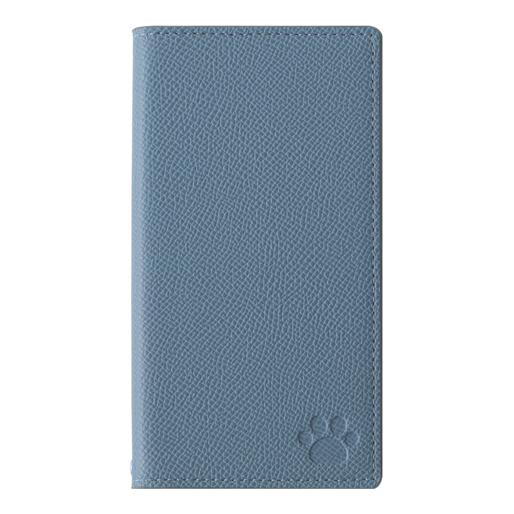 ヴィーガンレザー ネコ型ポケット バイカラー スタンド機能 手帳型ケース AQUOSシリーズ