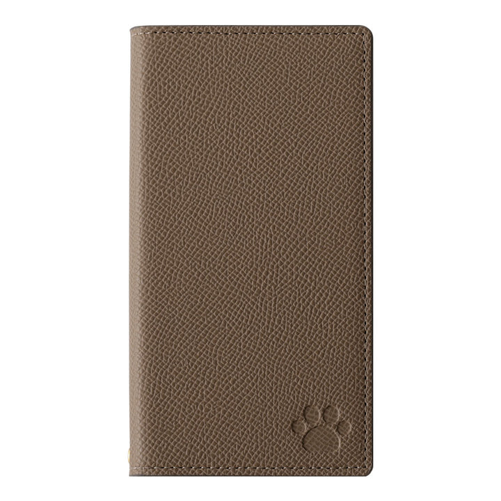 ヴィーガンレザー ネコ型ポケット バイカラー スタンド機能 手帳型ケース Xperiaシリーズ