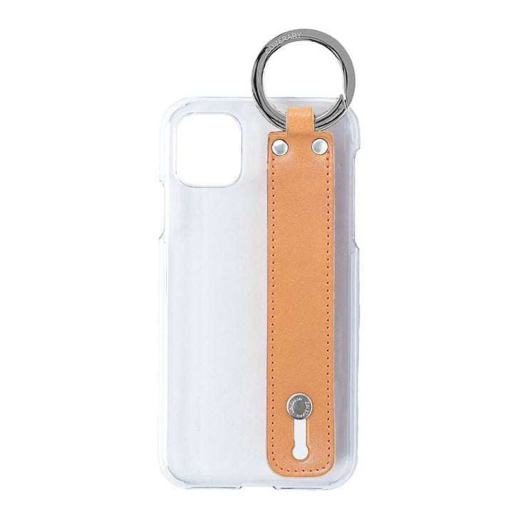 Clear case genuine leather Tochigi leather with hand belt back case Xperia series